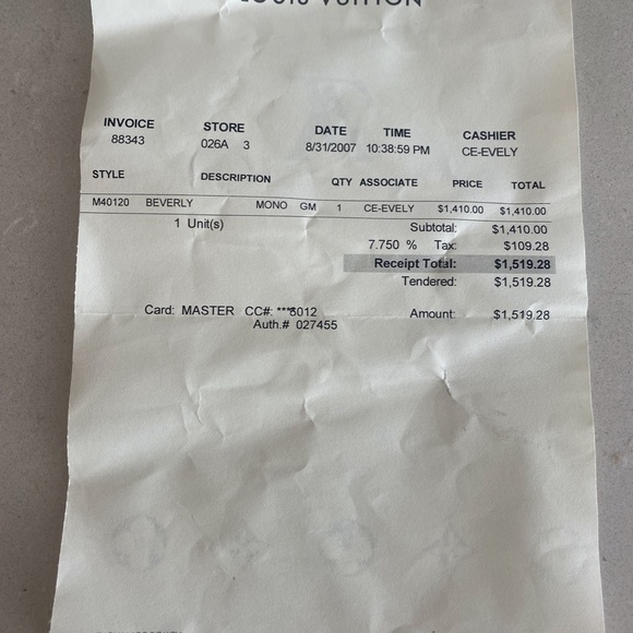Louis Vuitton Beverly Mono - Picture 9 of 9